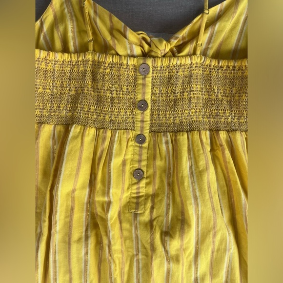 Saylor Eloisa bow front maxi dress yellow size L - Picture 7 of 8